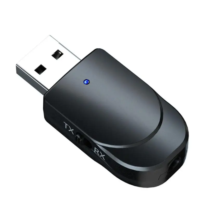 Bezdrôtové pripojenie USB Bluetooth 5.0 Vysielač, Prijímač, Počítač, TV Adaptér Auto Duálny Výstup Audio Bluetooth Dongle pre Počítač 1