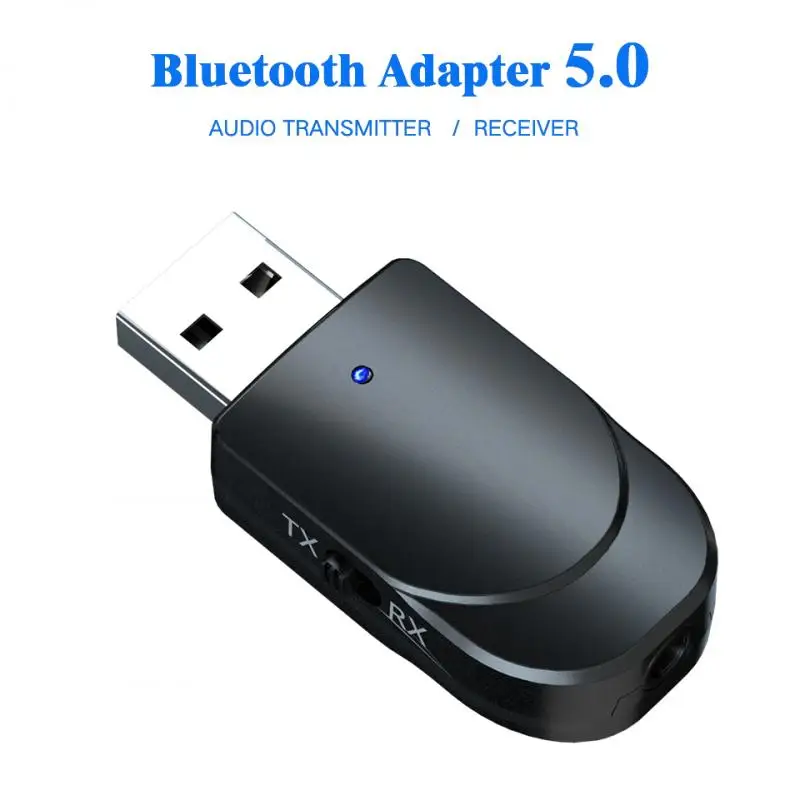 Bezdrôtové pripojenie USB Bluetooth 5.0 Vysielač, Prijímač, Počítač, TV Adaptér Auto Duálny Výstup Audio Bluetooth Dongle pre Počítač 3