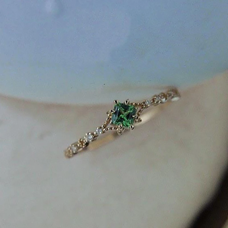 Autor originálu silver diamond green crystal otvorenie nastaviteľný krúžok Čínskom štýle retro elegantné, ľahké luxus, šarm, klenotník 1