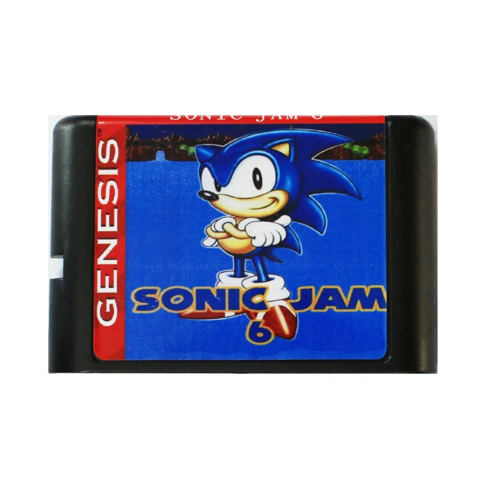 Sonic 6 Jam 16 bit MD Hra Karty Pre Sega Mega Drive Pre SEGA Genesis 0