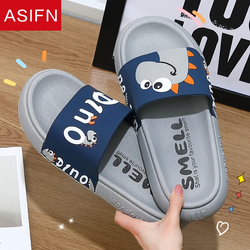 ASIFN Mužov je Roztomilý Tlač Letné Šľapky Ženy Flip Flops Krytý Kúpeľňa Anti-slip Doma Tkaných Dámy Topánky Mužov Šmykľavka Big Veľkosť 4